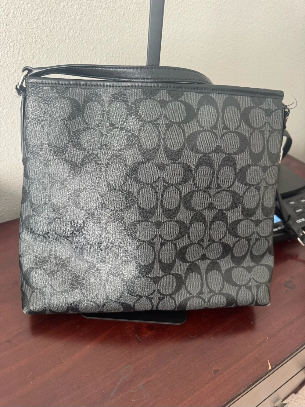 Coach Black Signature Canvas Crossbody Bag